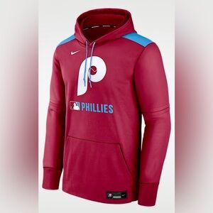 New Philadelphia Phillies Authentic Collection Nike Therma MLB Pullover Hoodie